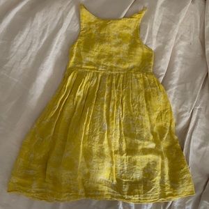 Zara Girls Yellow Linen Sundress